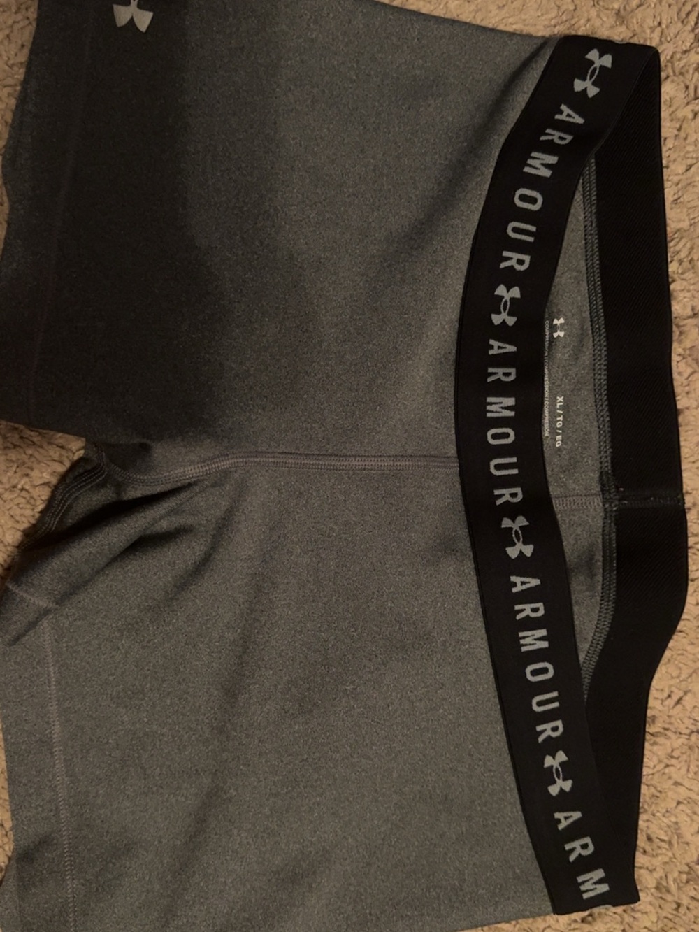 Under Armour Charcoal Gray Performance Compression Shorts